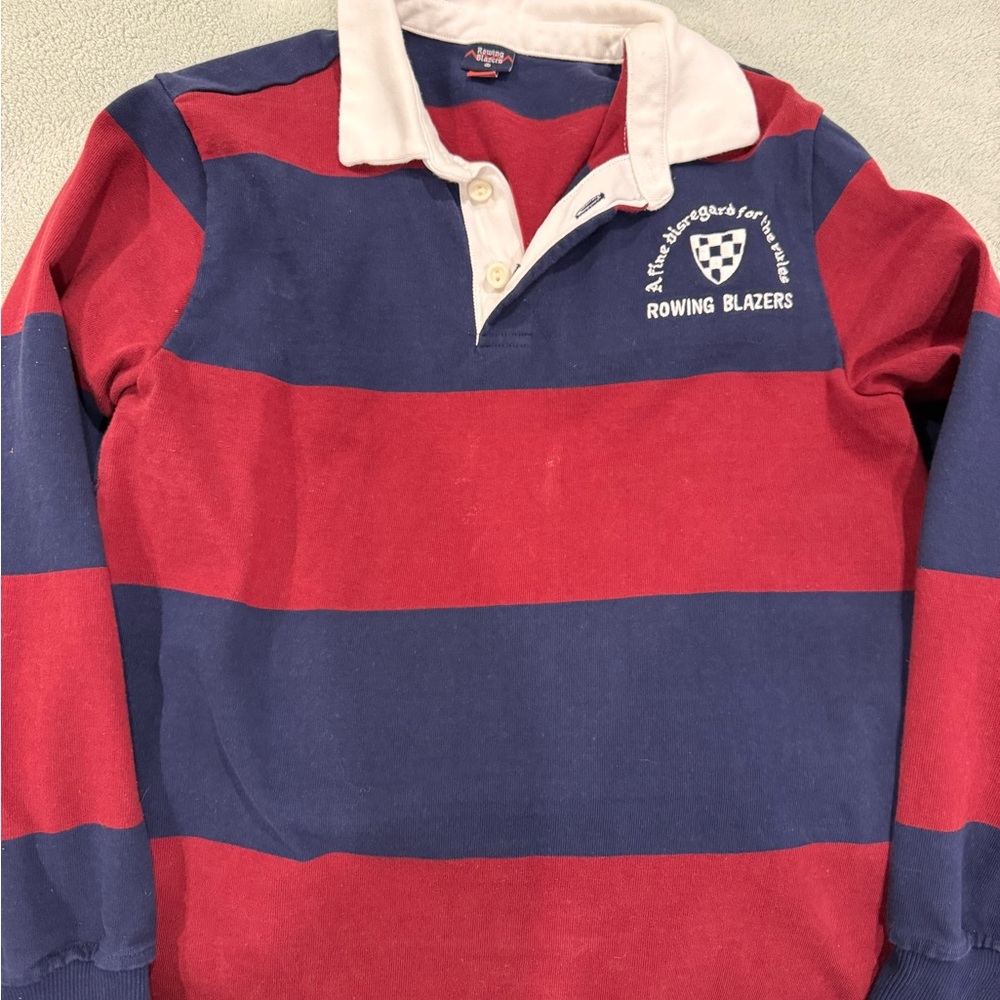 Rowing Blazers Navy and Red Rugby Shirt